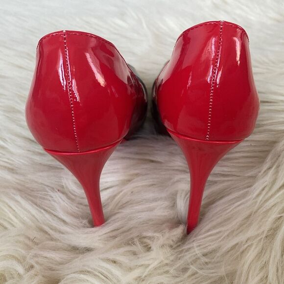 Christian Louboutin New Very Prive Red and Black Heels with Stiletto Design NWOB - Picture 7 of 16